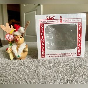 Vintage Steinbach Santa Moose Ornament